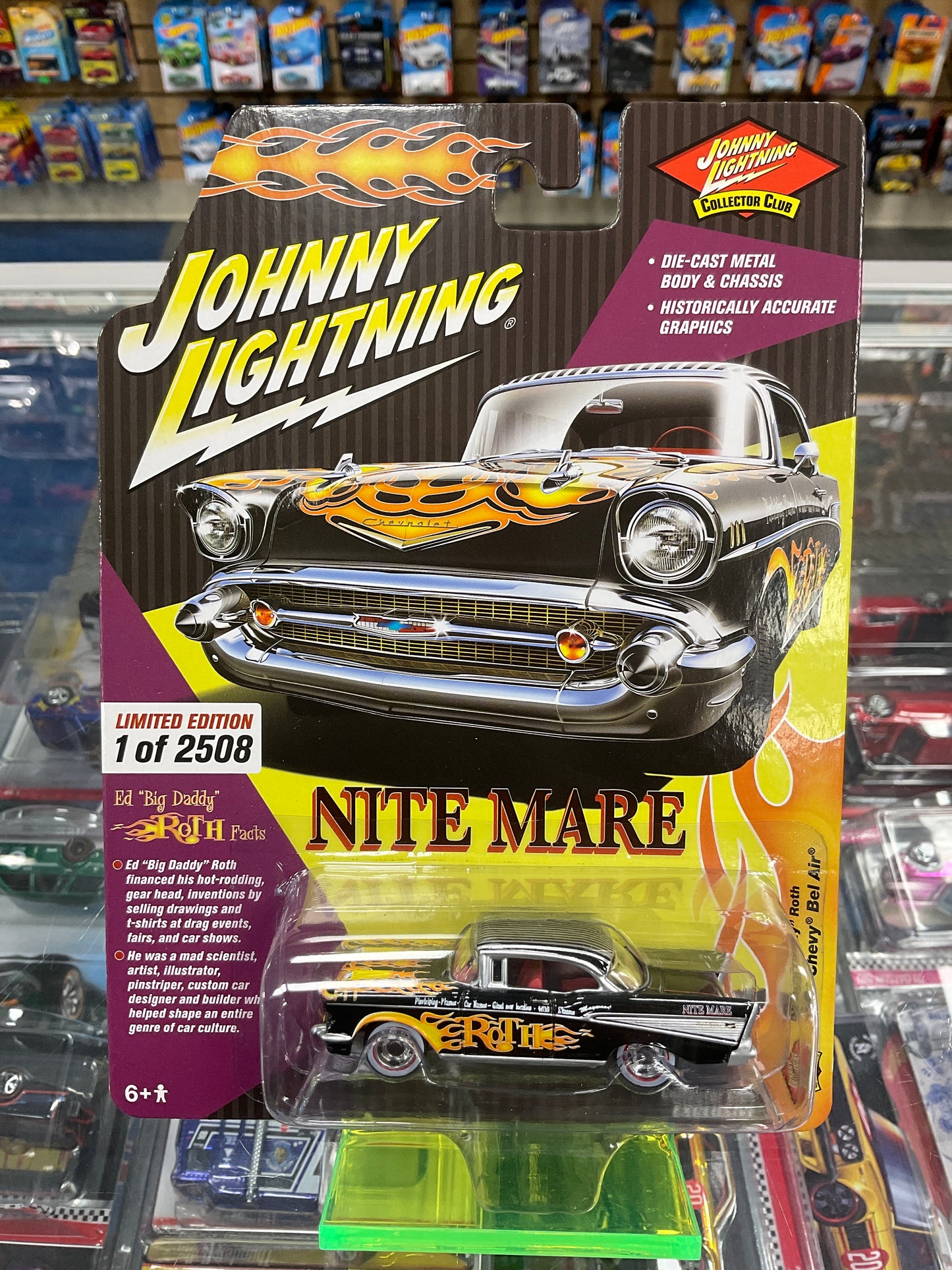Johnny Lightning Ed “Big Daddy” Roth rat fink 1957 Chevy Bel Air Collector club exclusive