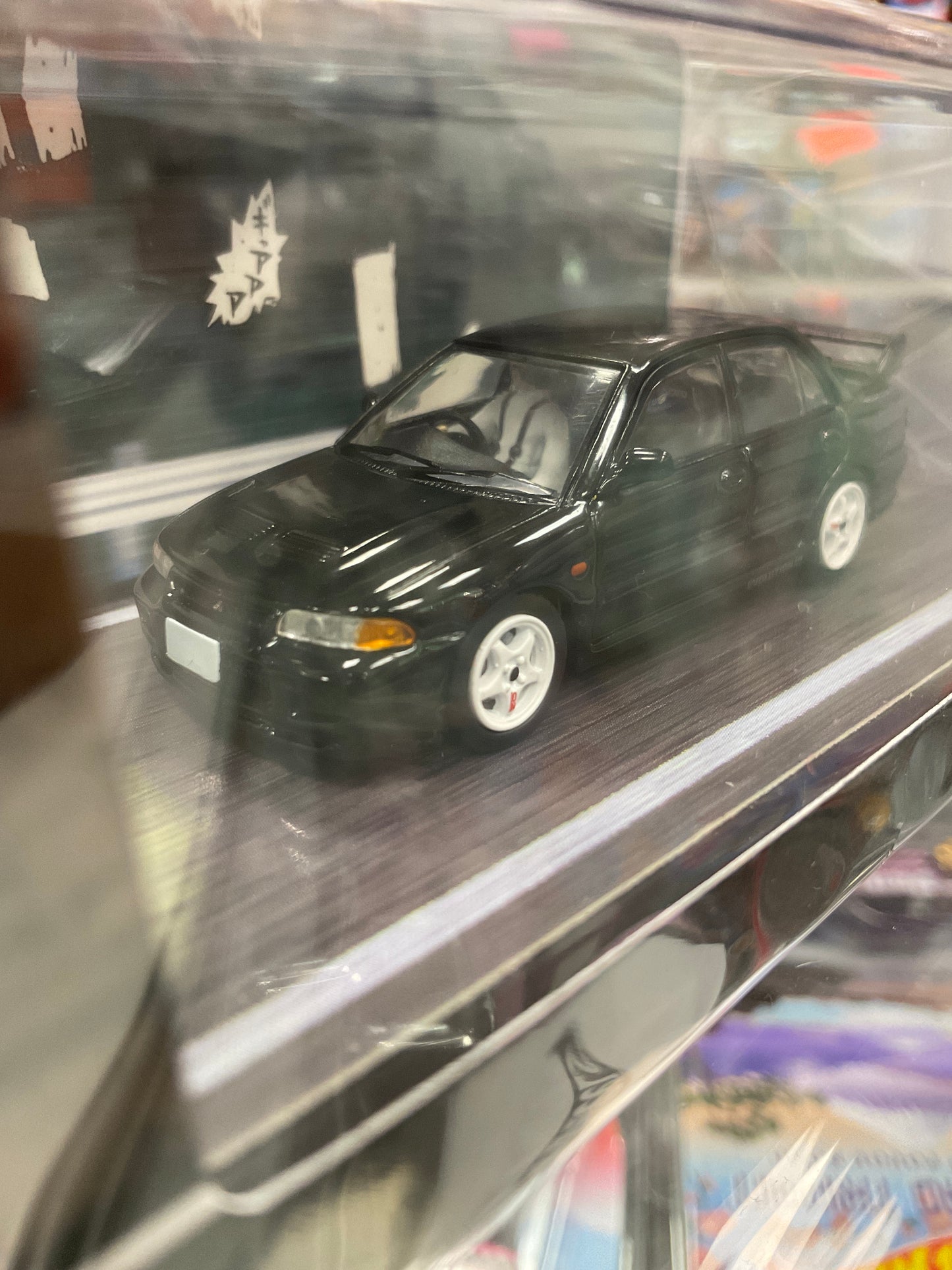Hobby Japan Initial D Mitsubishi Lancer RS Evolution III with Ryosuke figure