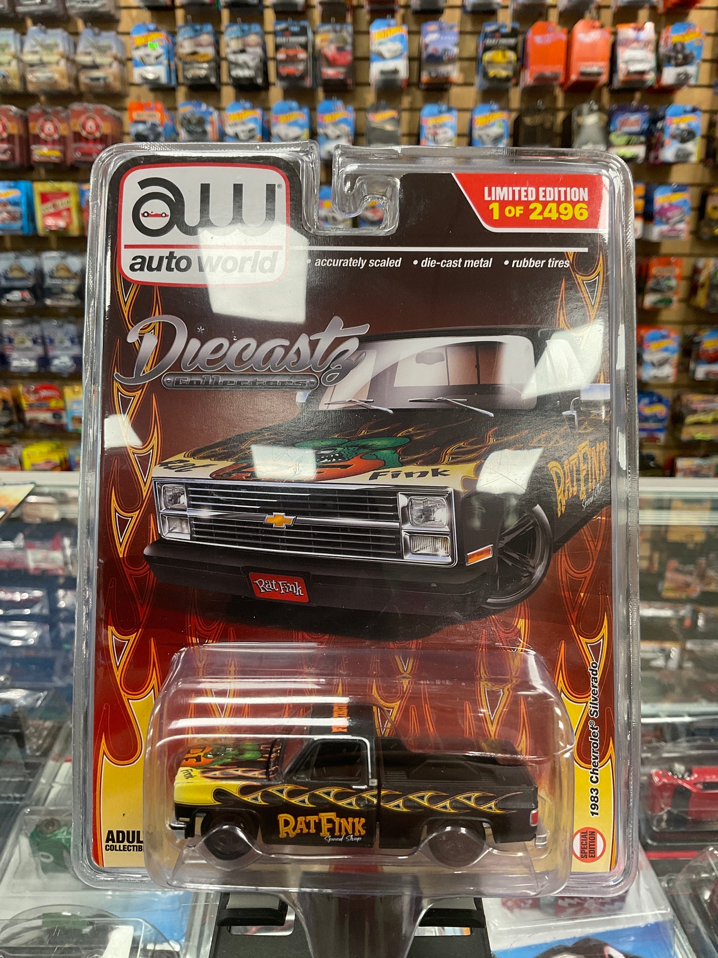 Autoworld Diecastz Exclusive 1983 Chevrolet Silverado RATFINK