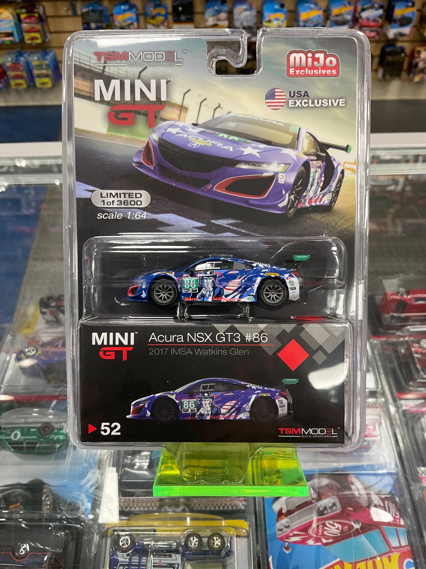 MiniGT 52 Acura NSX GT3 #86 2017 IMSA Watkins Glen