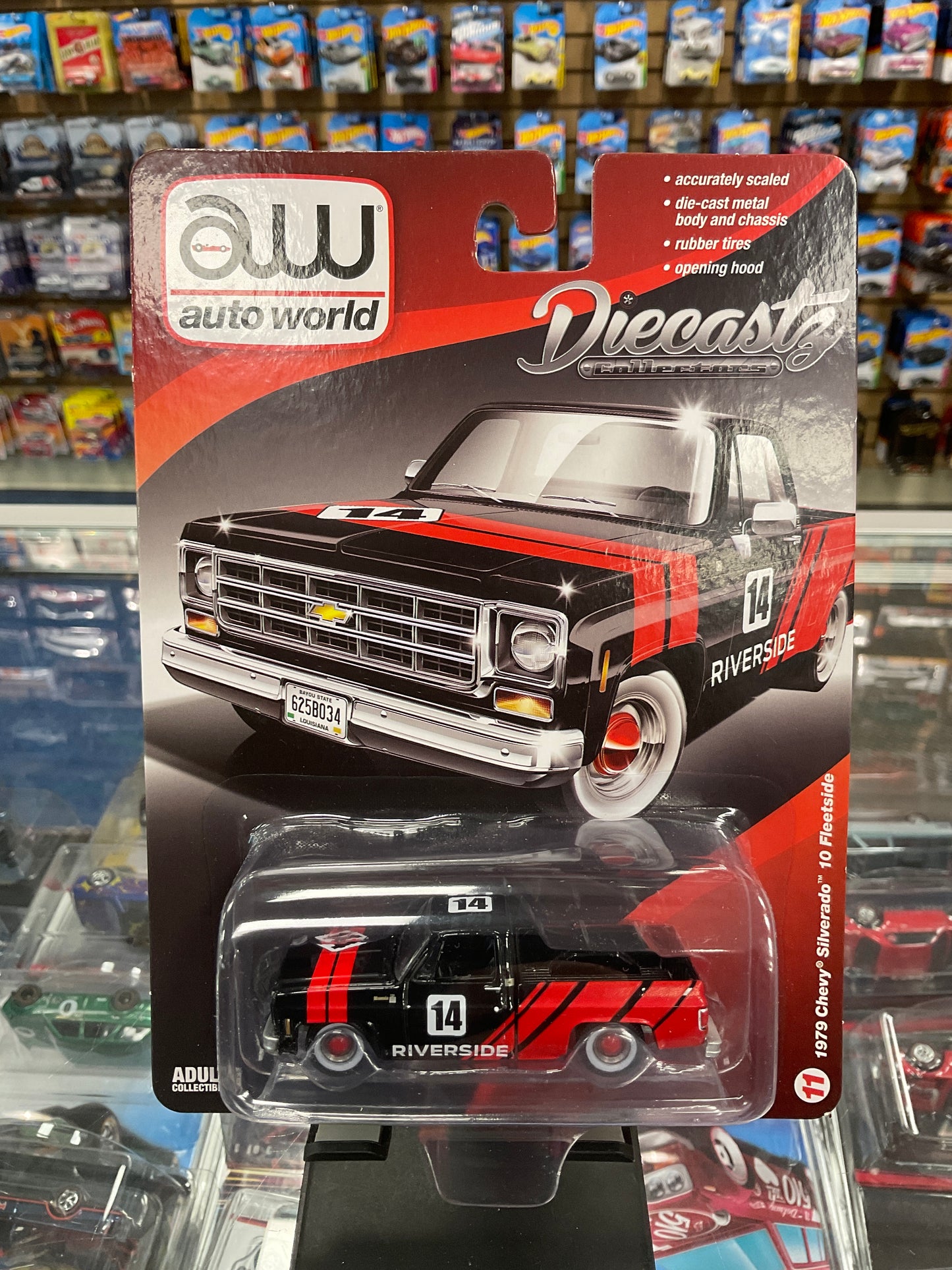 Auto World DiecastZ Exclusive 1979 Chevy Silverado 10 Fleetside Advan