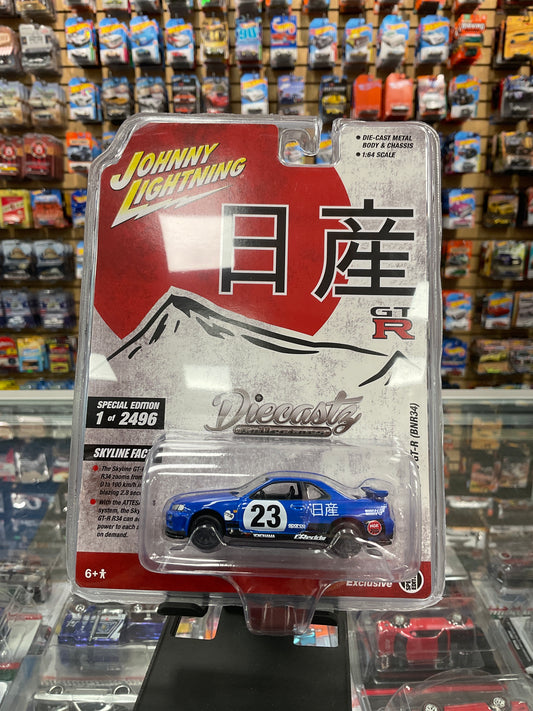 Johnny Lightning Diecastz Exclusive 2000 Nissan Skyline GT-R BNR34