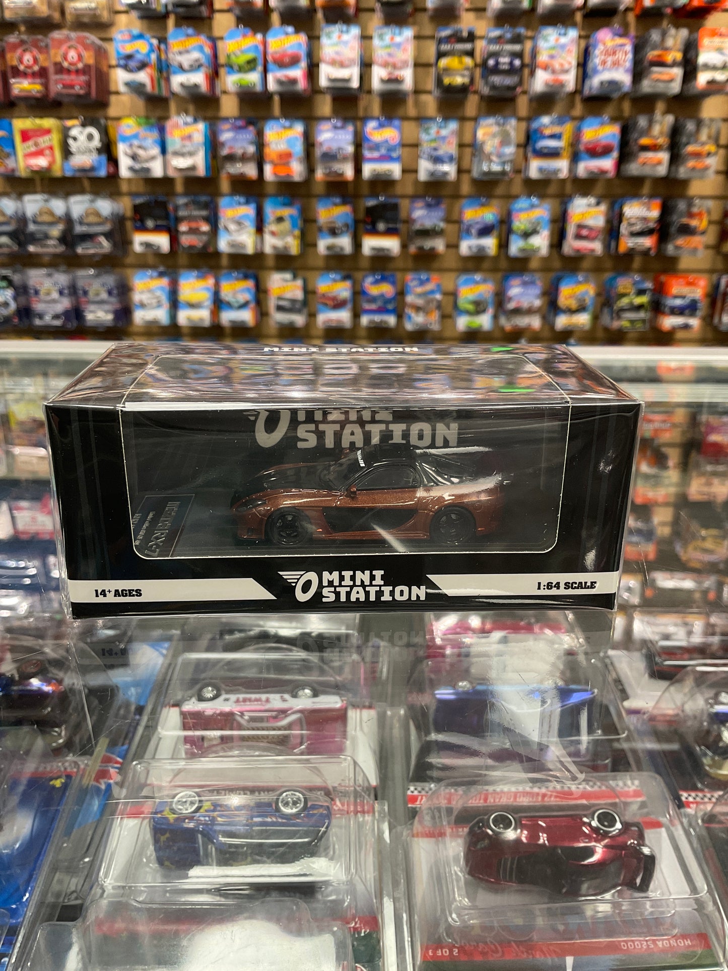 MiniStation Mazda RX-7 Veliside brown/black