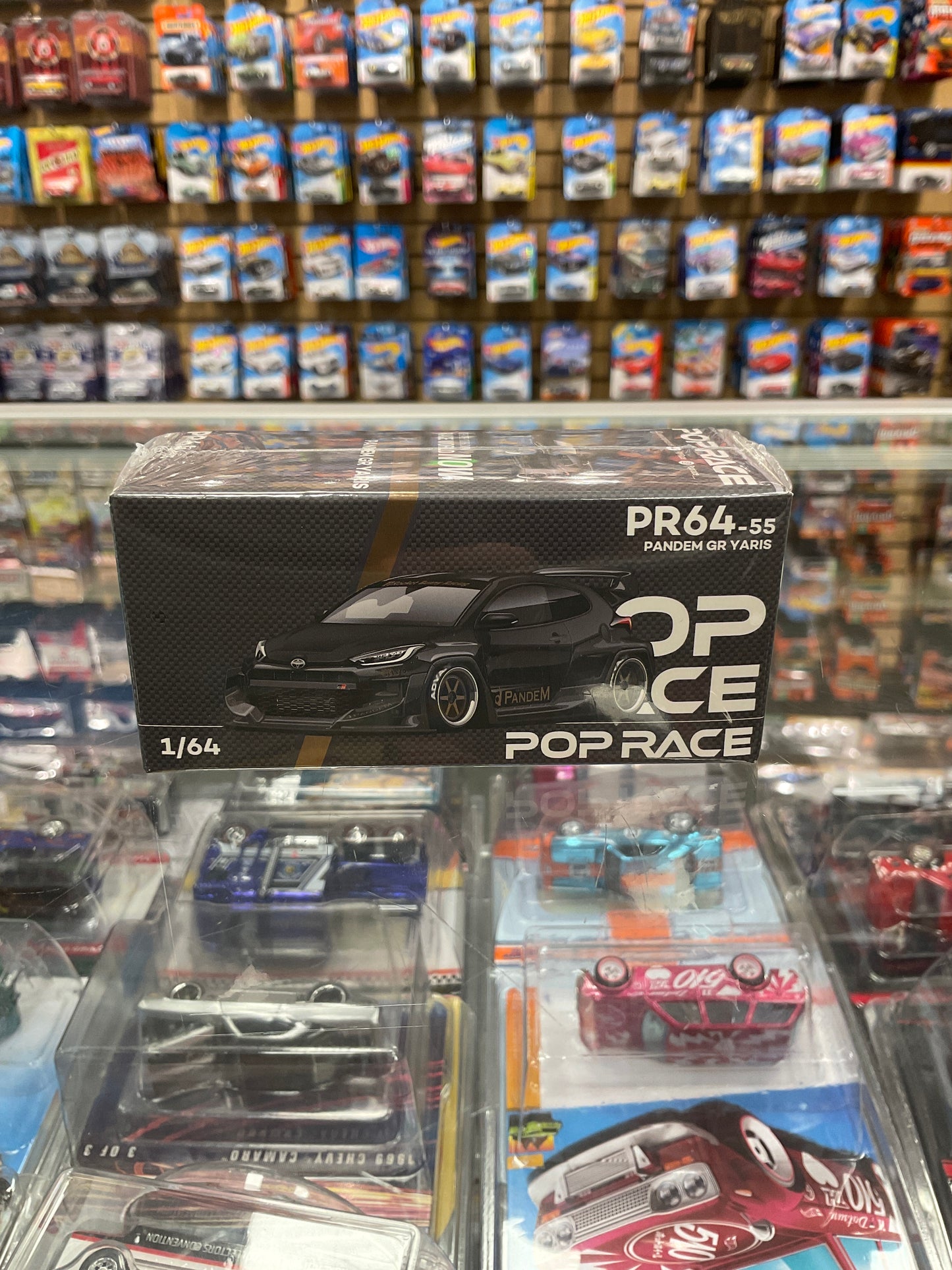 Pop Race PR64-55 Pandem GR Yaris Dark Chrome
