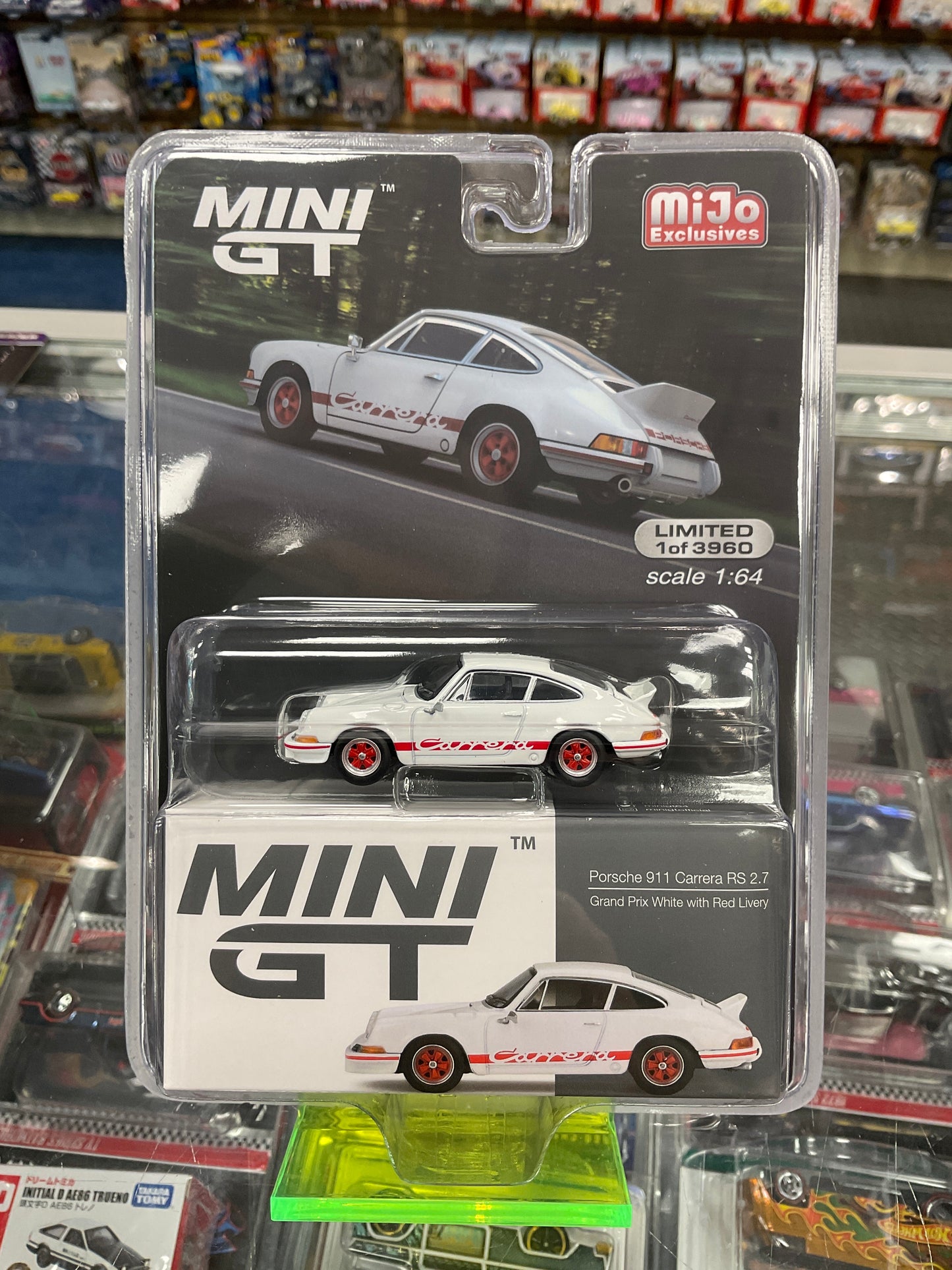 MiniGT 612 Porsche 911 Carrera RS 2.7 Grand Prix White with Red Livery