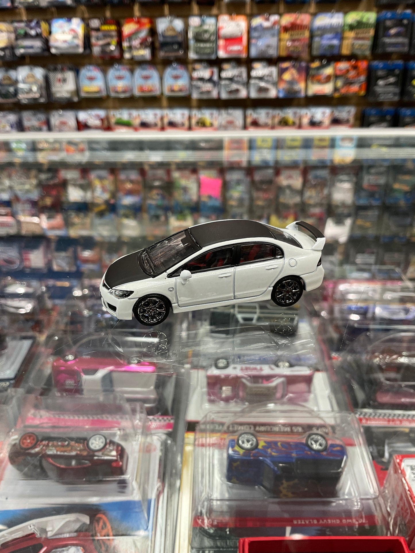 Diecast Team Honda Civic FD2 white/Black