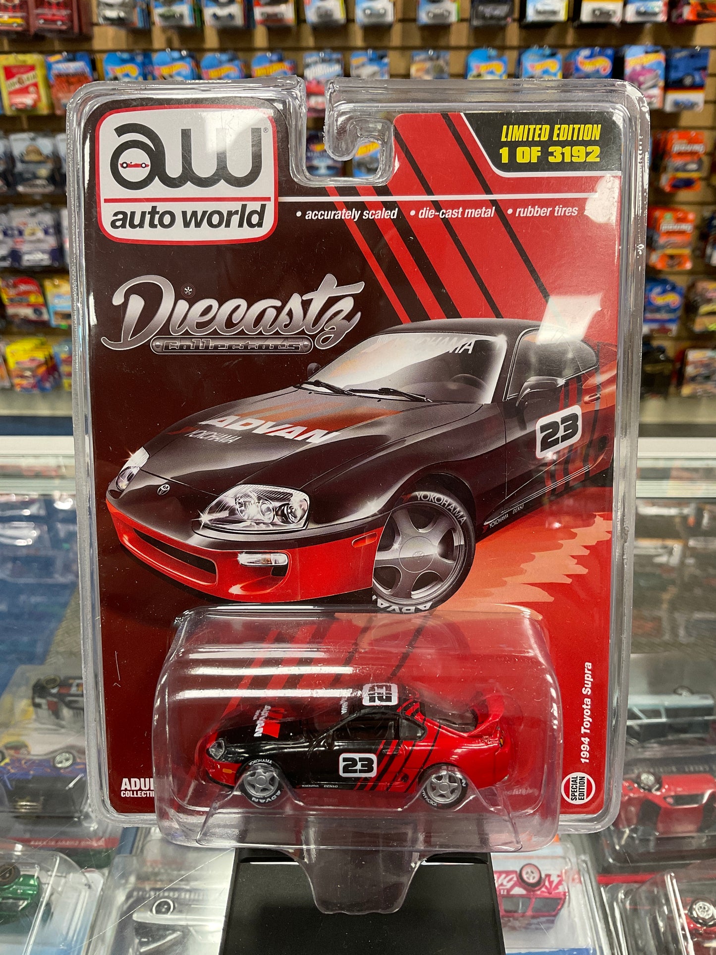 Auto World DiecastZ Exclusive 1994 Toyota Supra Advan