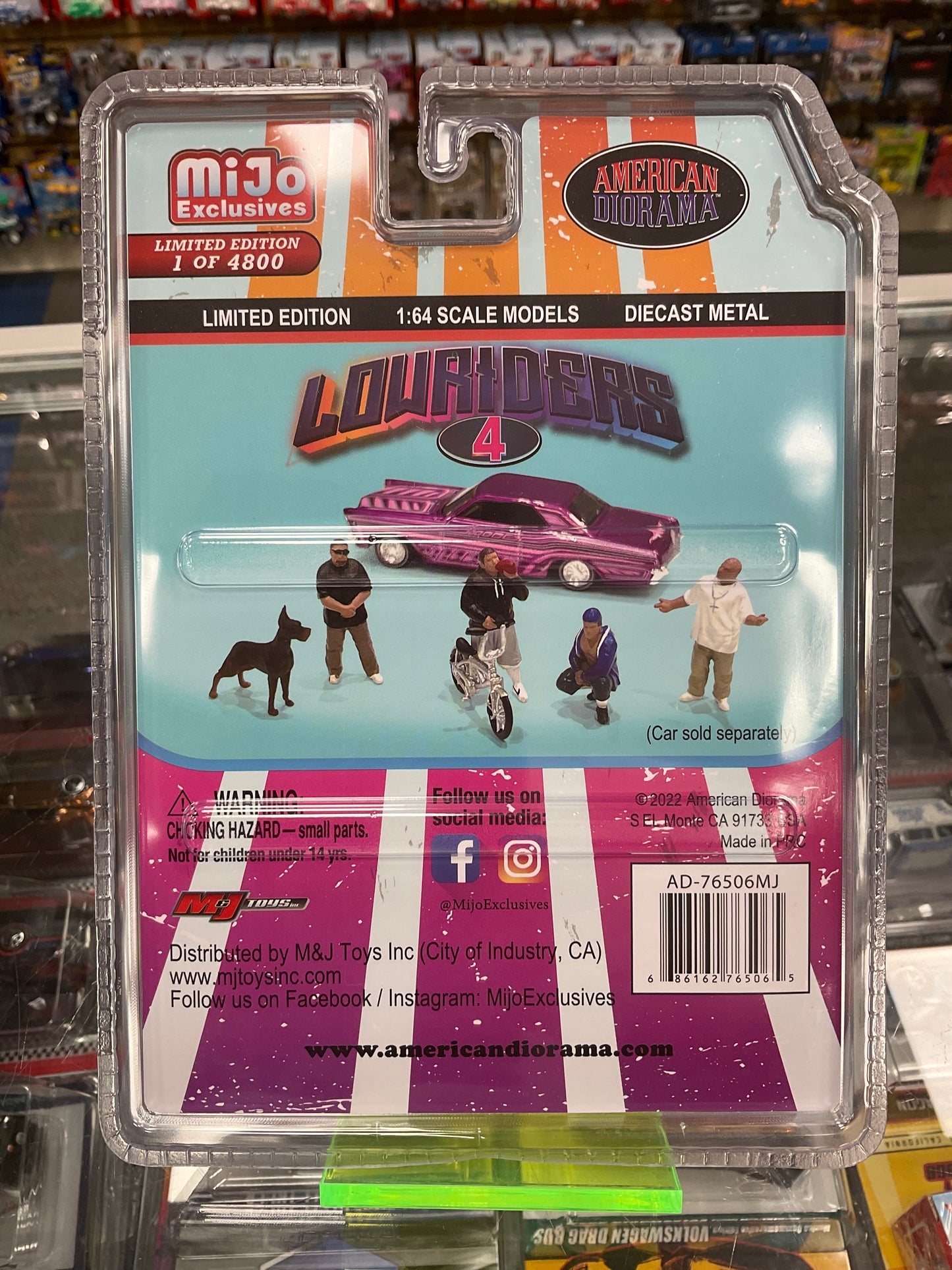 American Diorama Mijo Exclusive Lowriders 4 1:64 Diecast figures