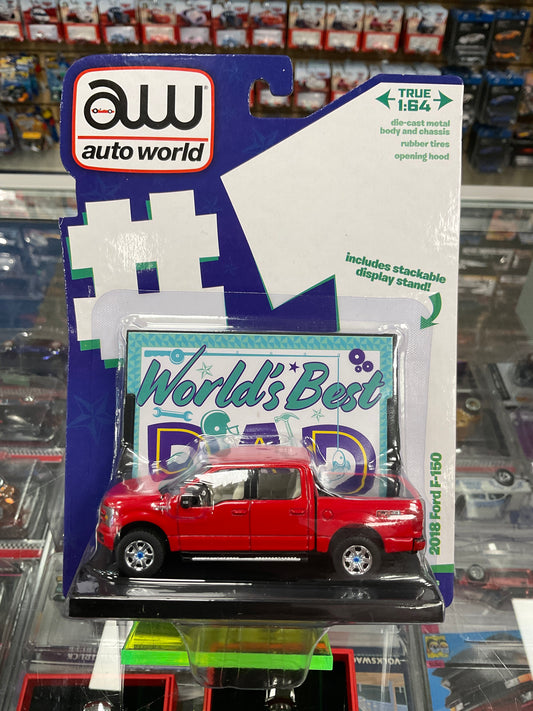 Autoworld Worlds Best Dad 2018 Ford F-150 RED