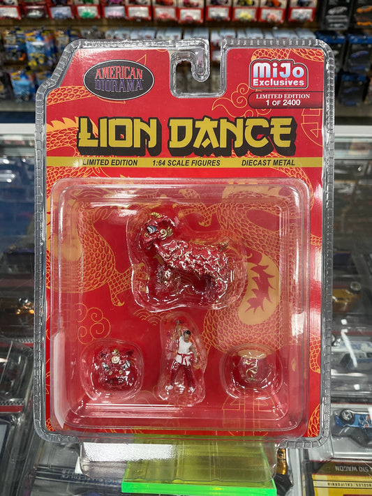 American diorama Mijo exclusive Lion Dance 1:64 Diecast figures