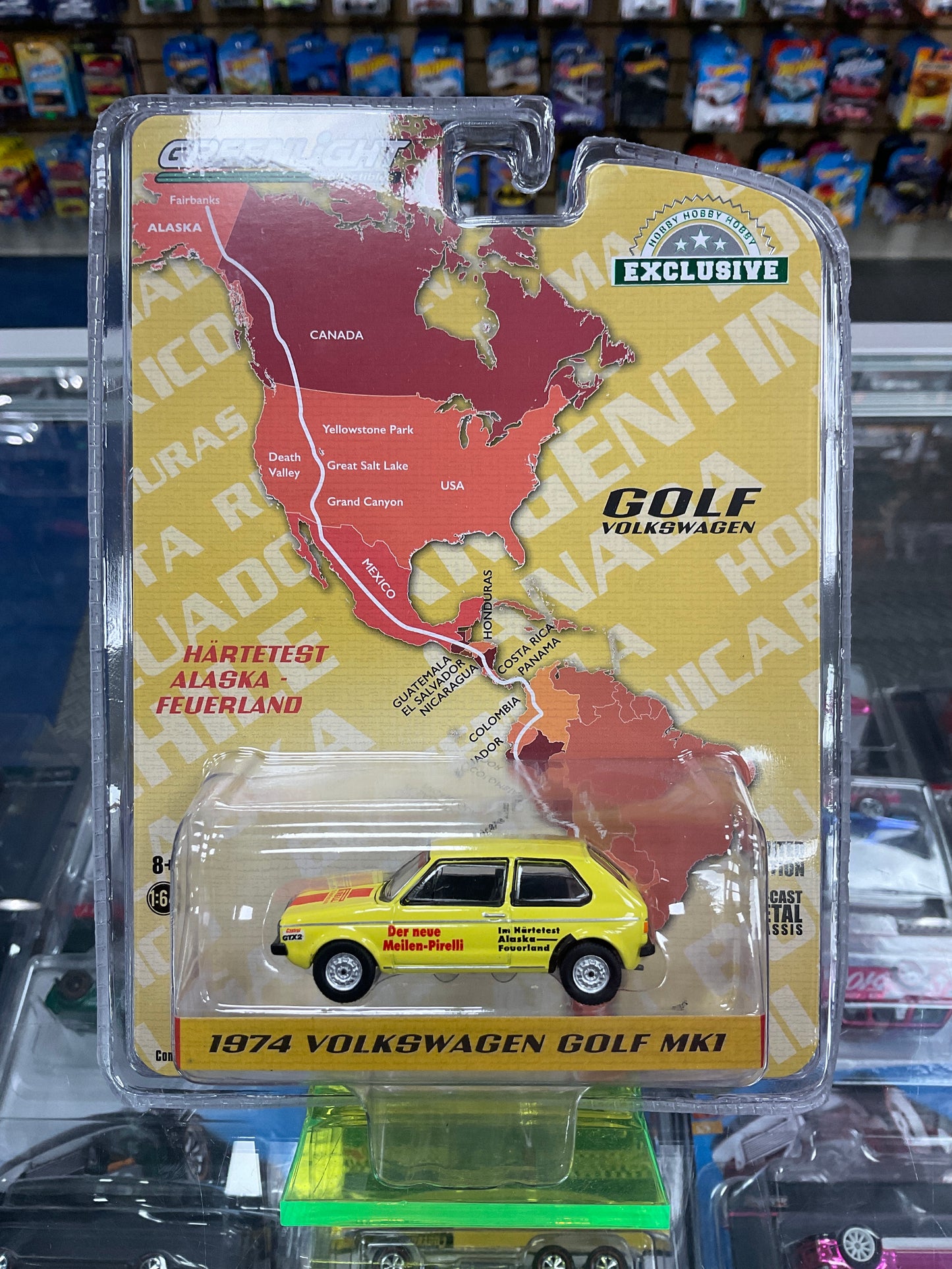 Greenlight 1974 Volkswagen Golf MK1 Alaska to Tierra del Fuego