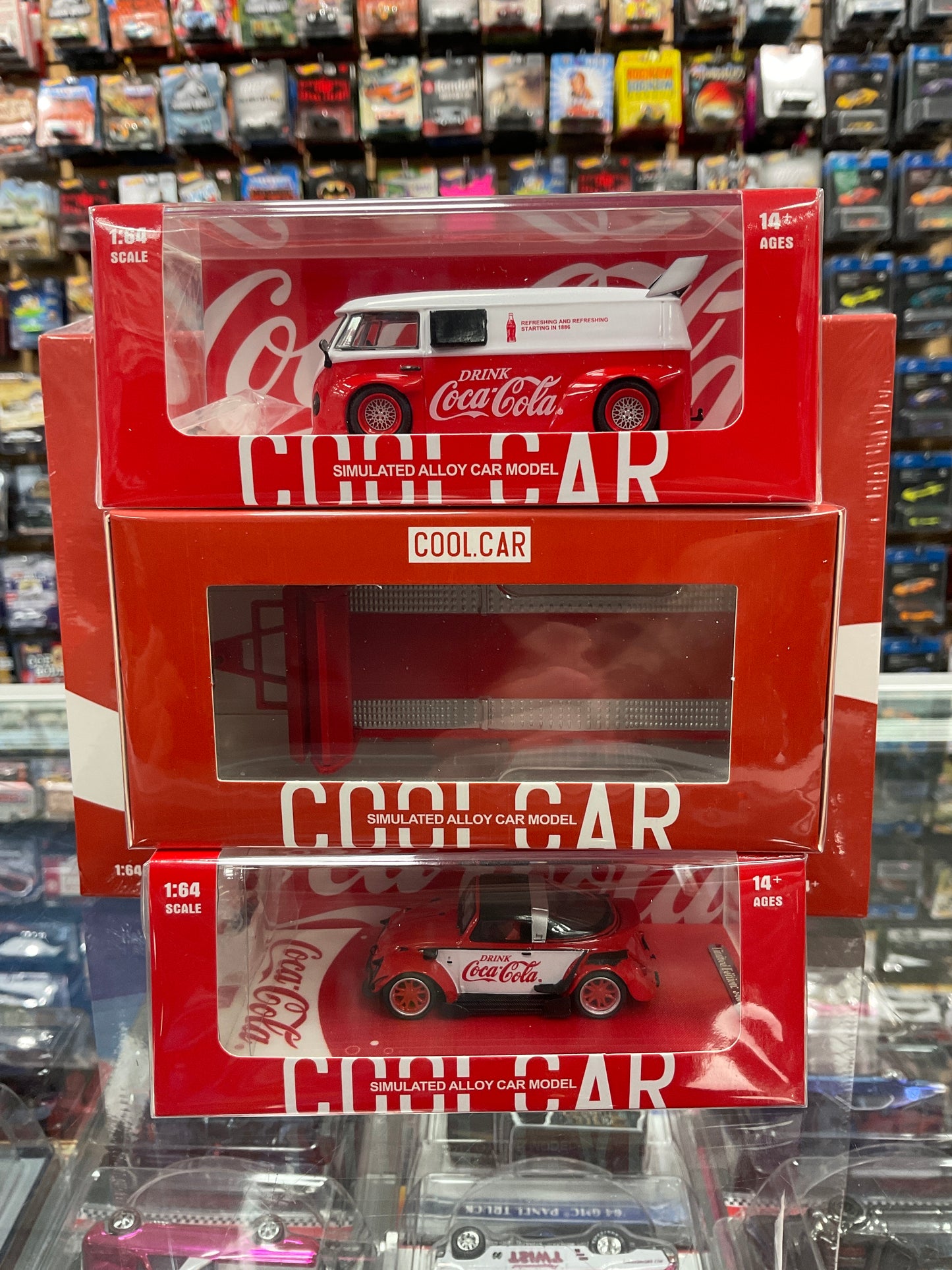 Cool Car Coca-Cola Volkswagen Trailer Set with Figures