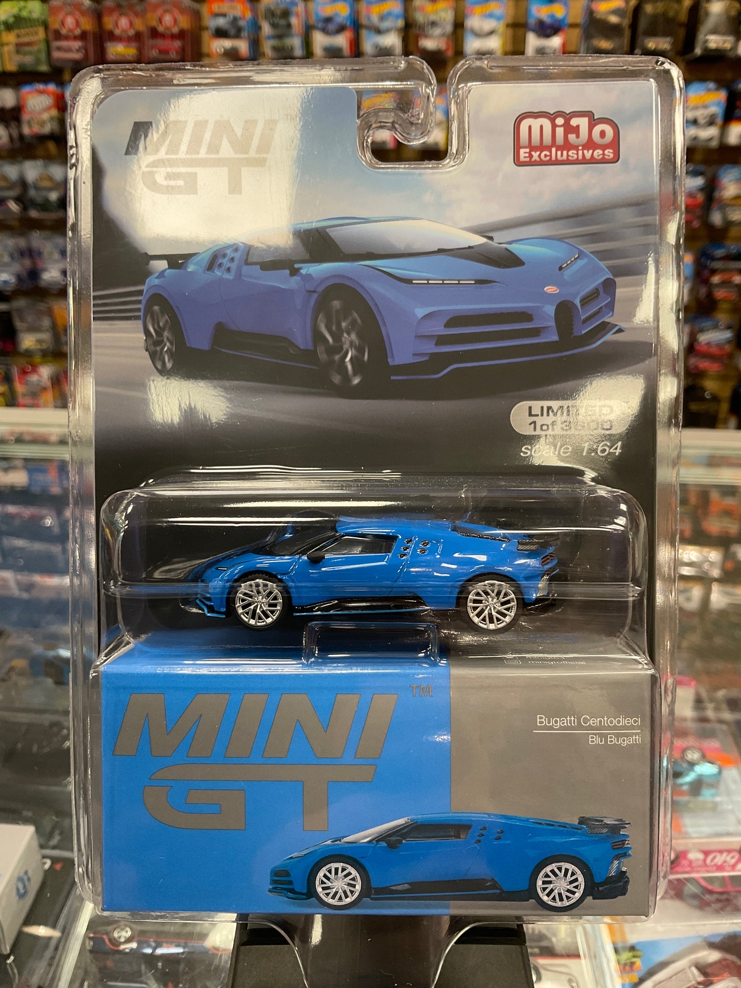 MiniGT 586 Bugatti Centodieci Blu Bugatti