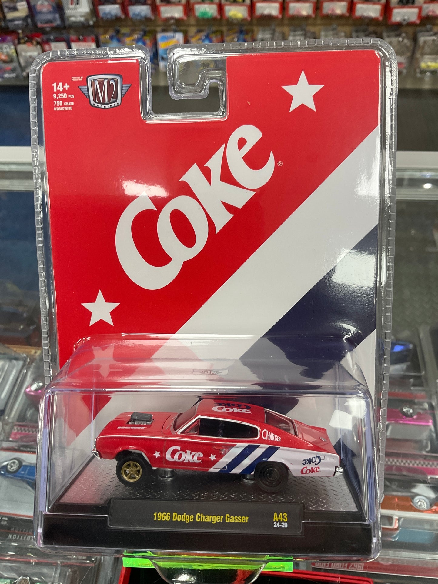 M2 Machines Coke 1966 Dodge Charger Gasser A43