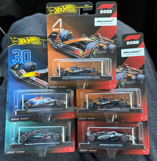 Hot Wheels Formula 1 Set of 5 2025