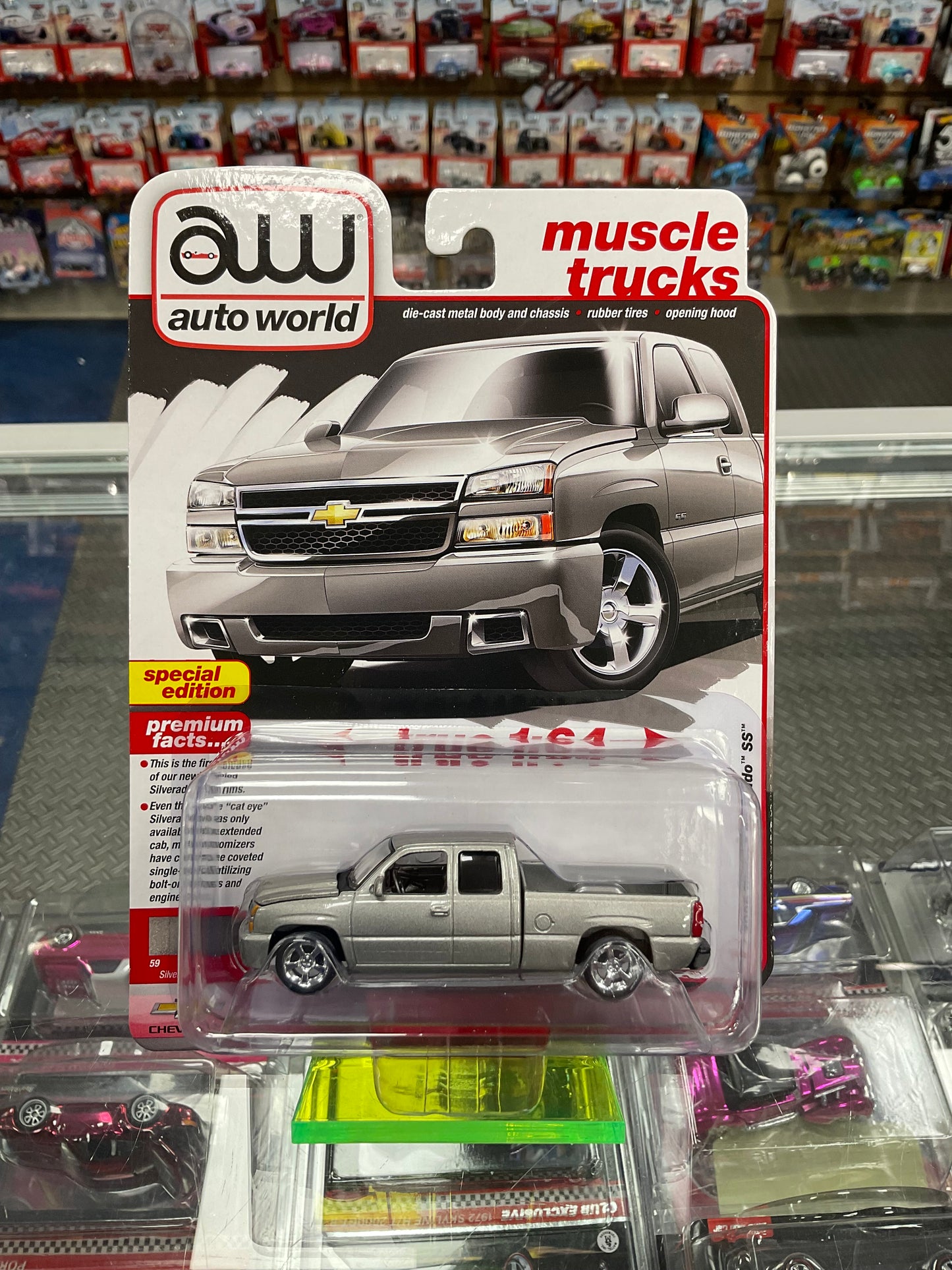 Auto World 2006 Chevy Silverado SS Silver Birch Metallic