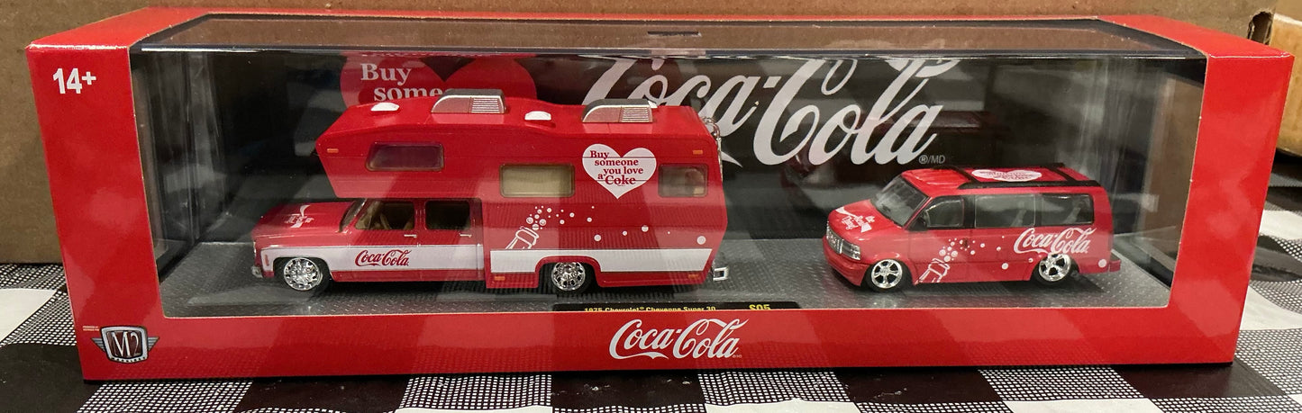 M2 Coca Cola Camper Chevrolet Cheyenne Super 30 & GMC Safari Van 26-17 S05