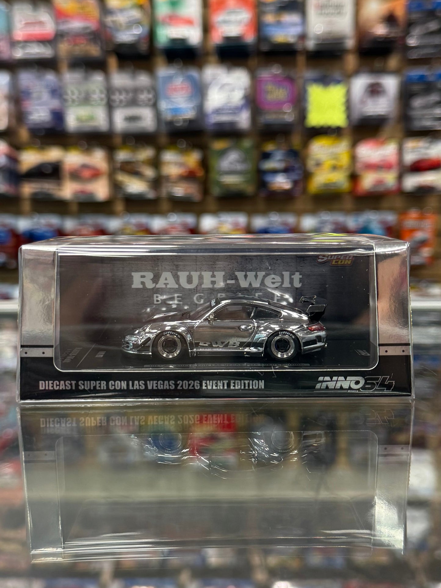 Diecast Supercon Las Vegas 2026 Event Edition RWB 997 Chrome Silver