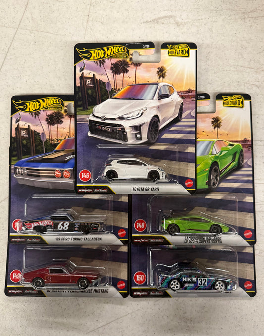 Hot Wheels Premium Boulevard Set #146-150-GJT68-G