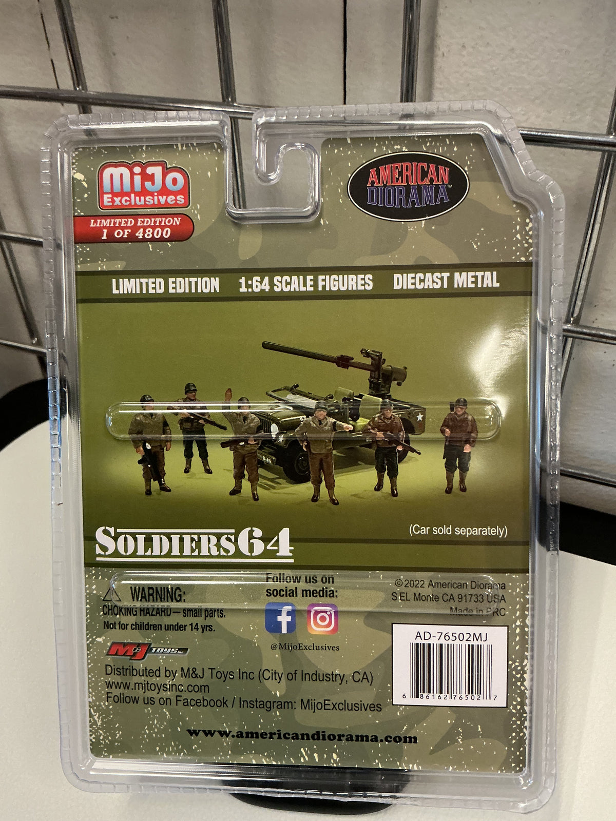 American Diorama Soldier 64 6pc Figure Set 76502