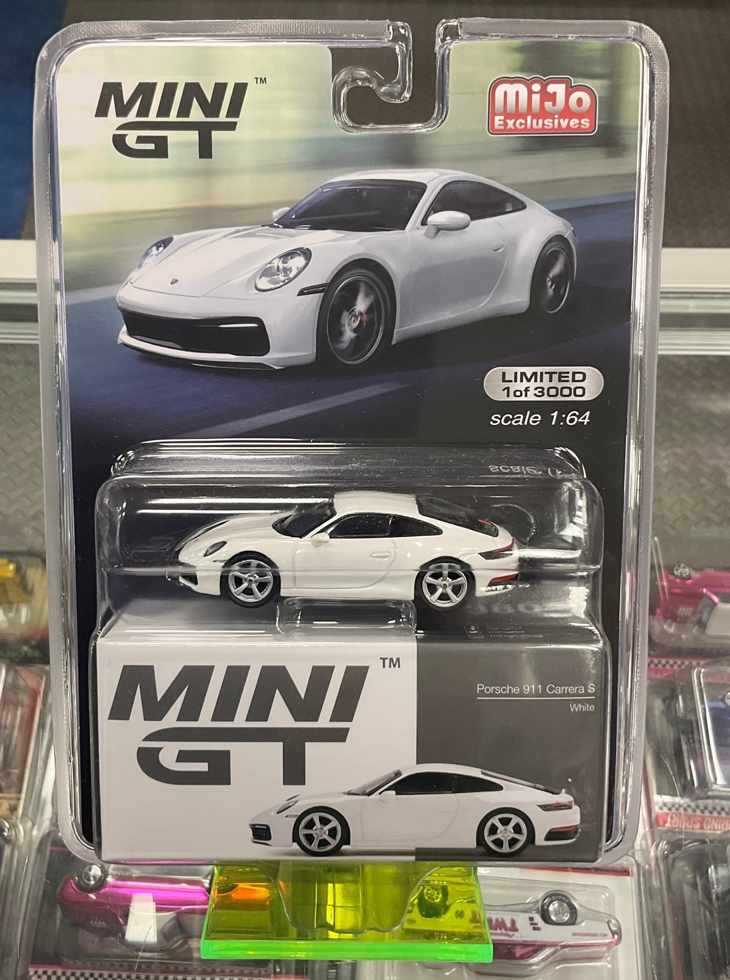 MiniGT 380 Porsche 911 Carrera S White