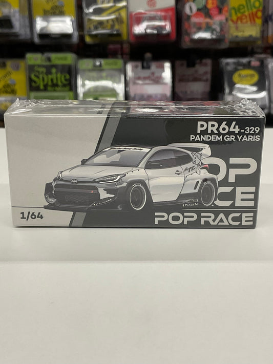 Pop Race PR64-329 Pandem GR Yaris Raw Metal