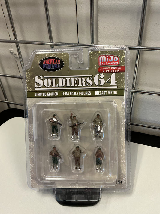 American Diorama Soldier 64 6pc Figure Set 76502