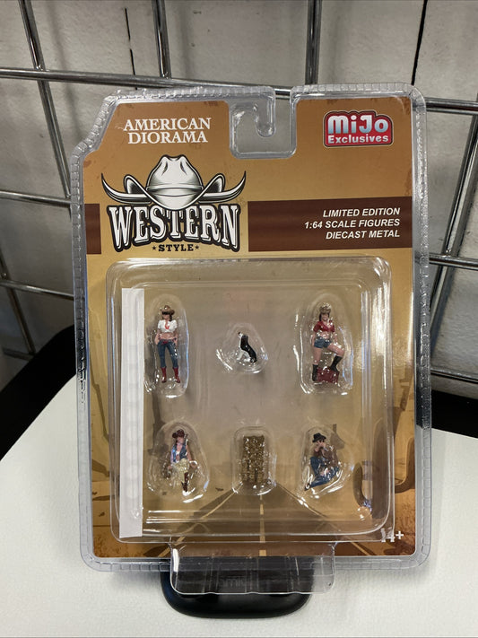 American Diorama Western Style 6 Figures/Pieces  76485