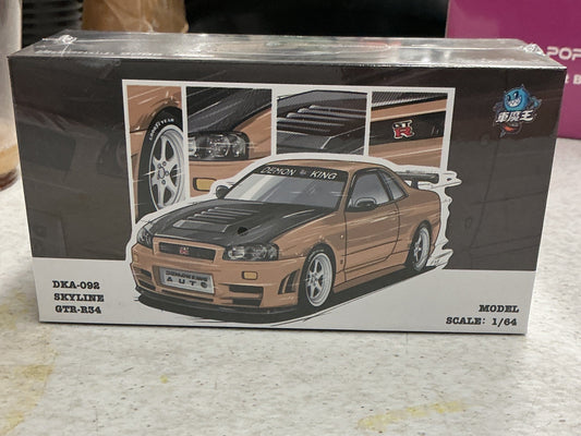 Demon King Nissan Skyline GT-R R34 Gold Carbon