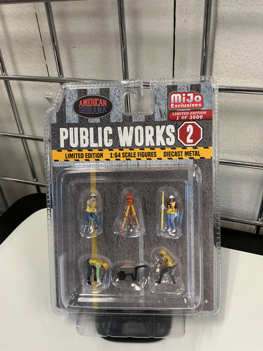 AMERICAN DIORAMA PUBLIC WORKS 2 6 PC FIGURE SET 76519