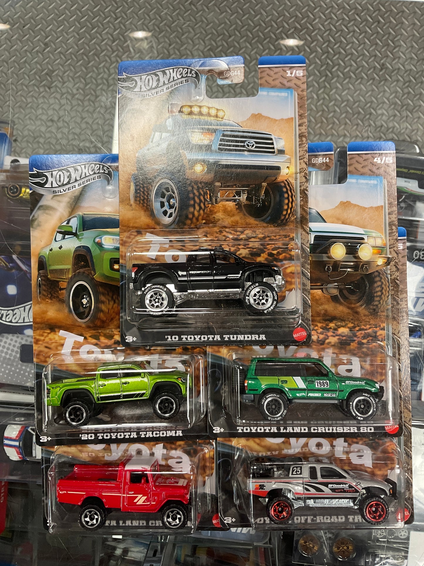 Hot Wheels silver series Toyota Set of 5