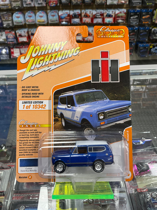 Johnny Lightning 1979 International Scout II Custom Dark Blue Metallic