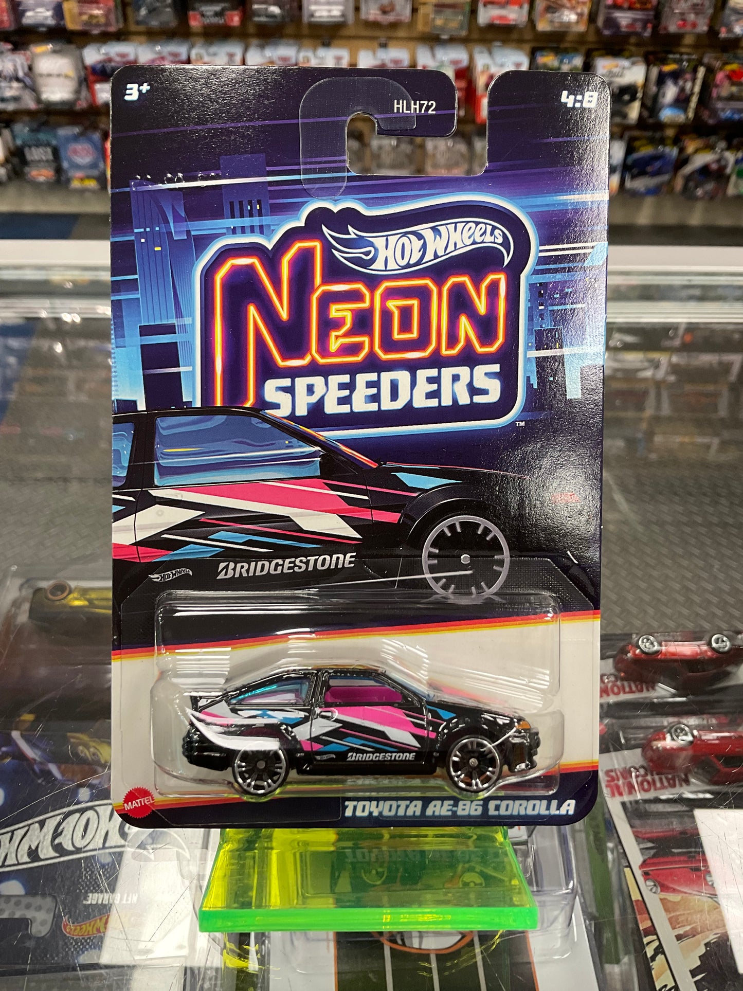 Hot Wheels Neon Speeders Set of 8 956E