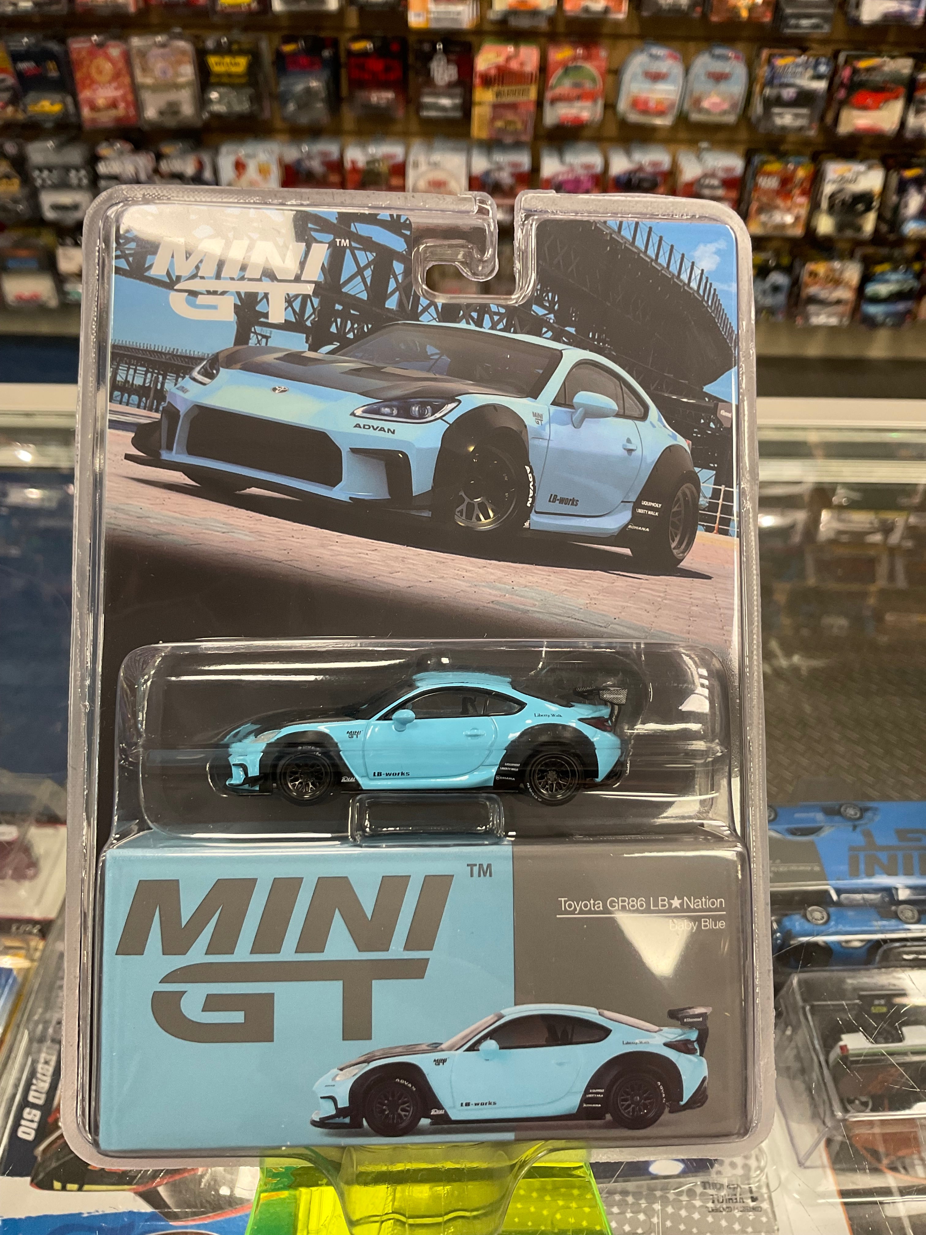 MiniGT 873 Toyota GR86 LB Nation Baby Blue – Diecastz