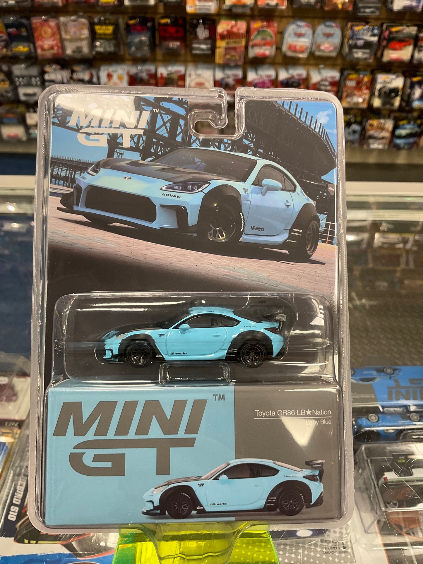 MiniGT 873 Toyota GR86 LB Nation Baby Blue