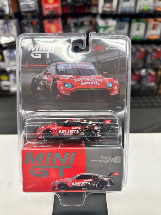 Mini GT 765 Nissan Z GT500 #3 “Niterra MOTUL Z” NDDP Racing 2023 Super GT Series