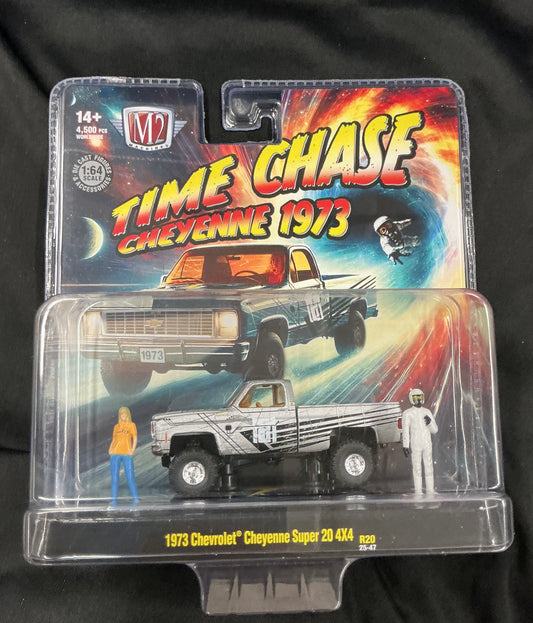 M2 Machines 1973 Chevrolet Cheyenne Super 20 4x4 Time Chase R20