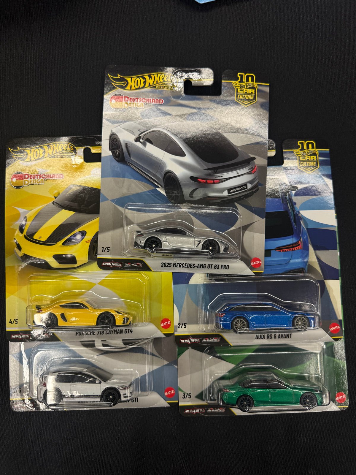 Hot Wheels Premium Car culture Deutschland Design set of 5