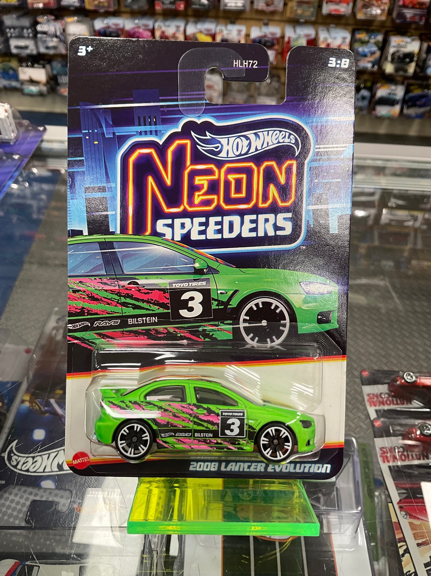 Hot Wheels Neon Speeders Set of 8 956E