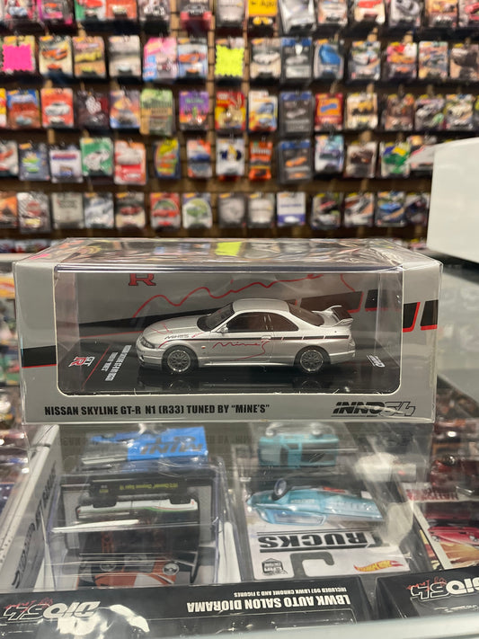 Inno64 Nissan Skyline Gt-r N1 (R33) “Tuned By Mine’s”Silver