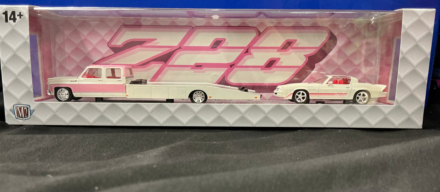 M2 Auto-Haulers 1980 CHEVROLET CAMARO Z/28 + 1980 CHEVROLET RAMP TRUCK lowered R99