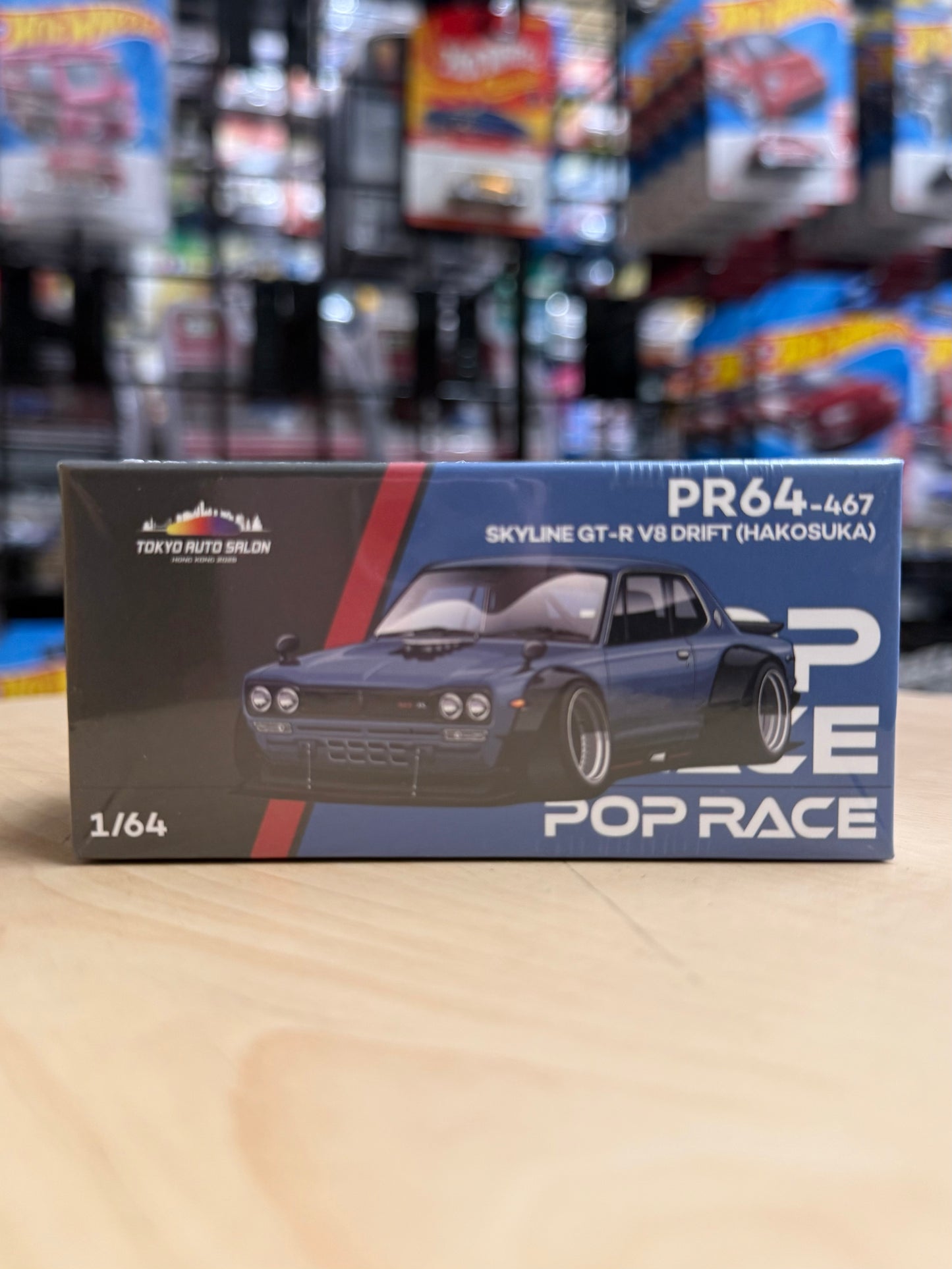 Pop Race PR64-467 Skyline GT-R V8 Drift (Hakosuka) Tokyo Auto Salon