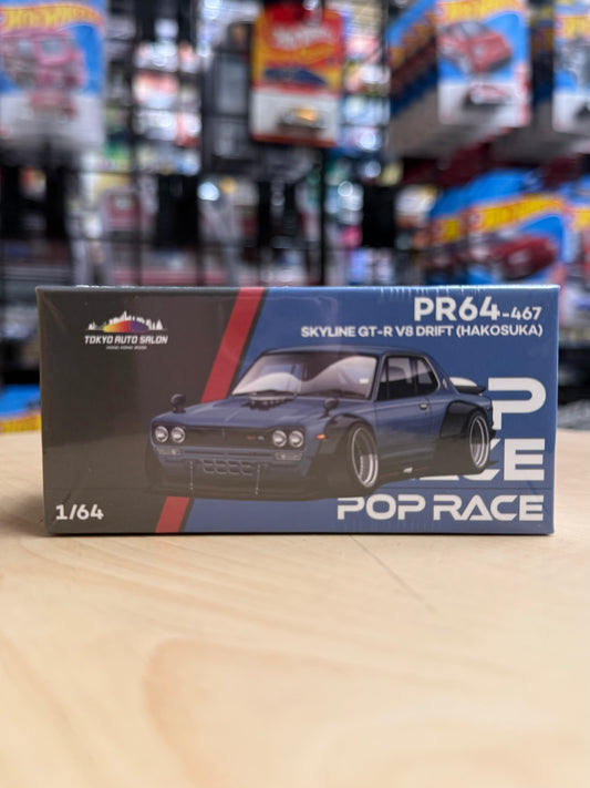 Pop Race PR64-467 Skyline GT-R V8 Drift (Hakosuka) Tokyo Auto Salon