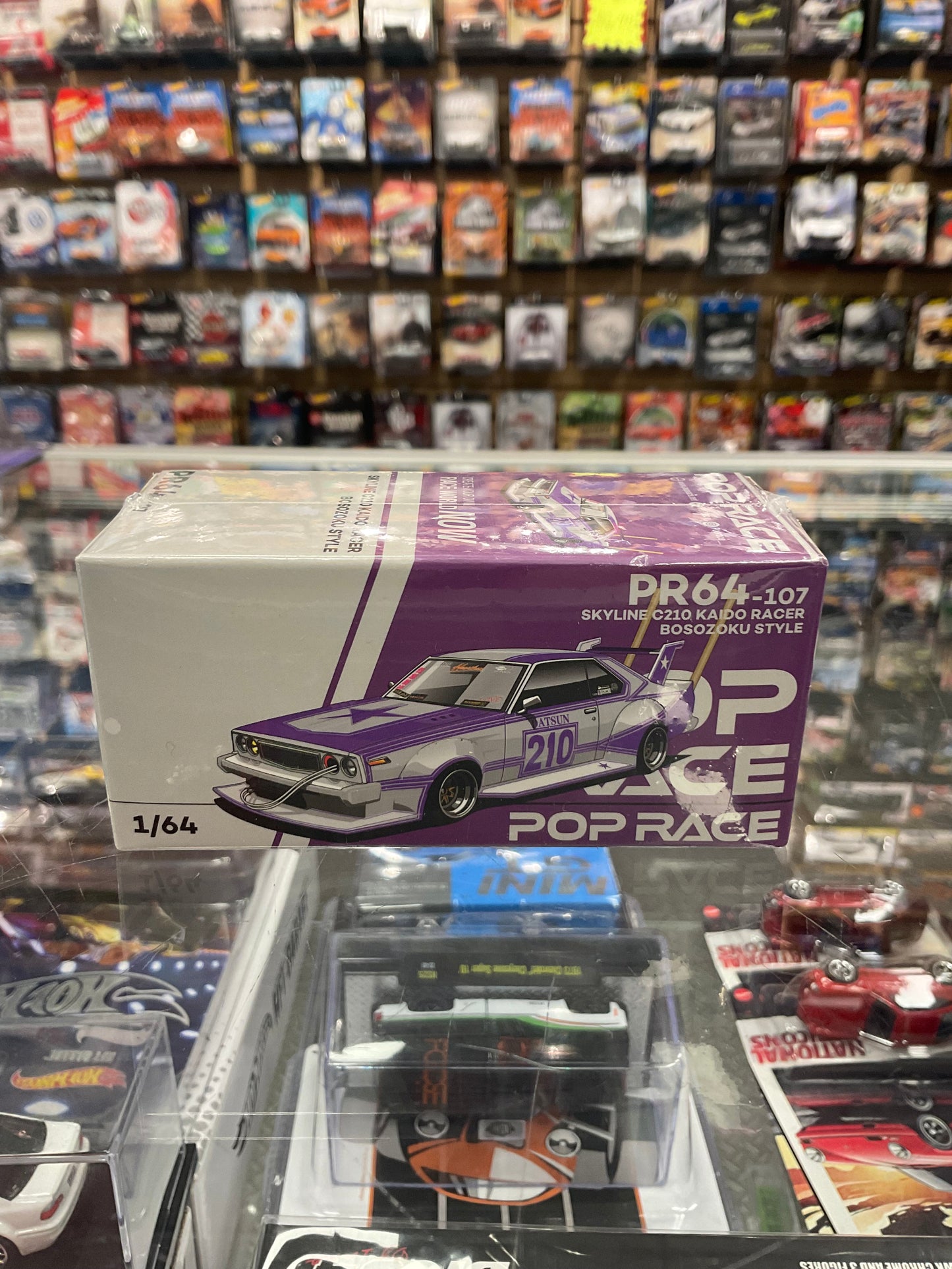 Pop Race PR64-107 Skyline C210 Kaido Racer Bosozoku Style