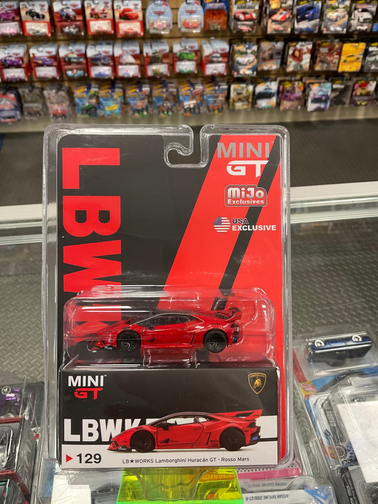 Mini GT 129 LB Works Lamborghini Huracán GT Rosso Mars