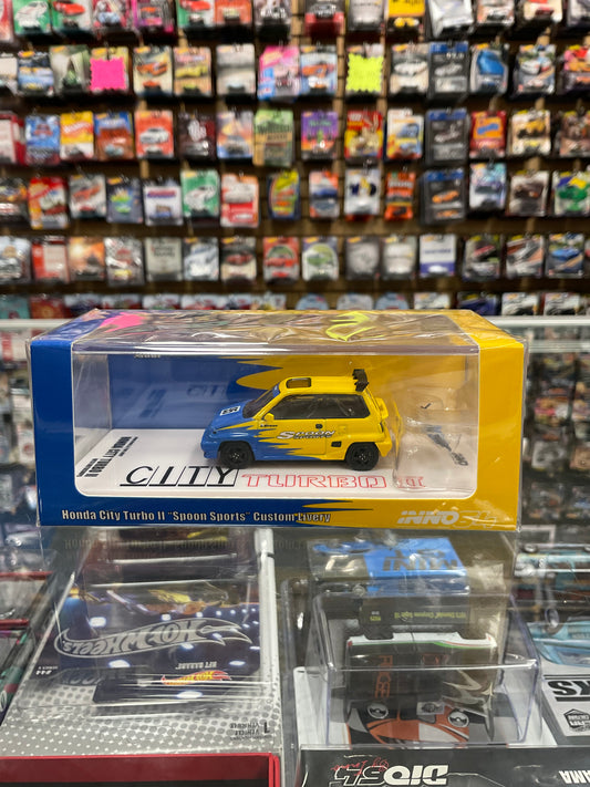 Inno64 Honda City Turbo II "Spoon Sports" Custom Livery with Motocompo
