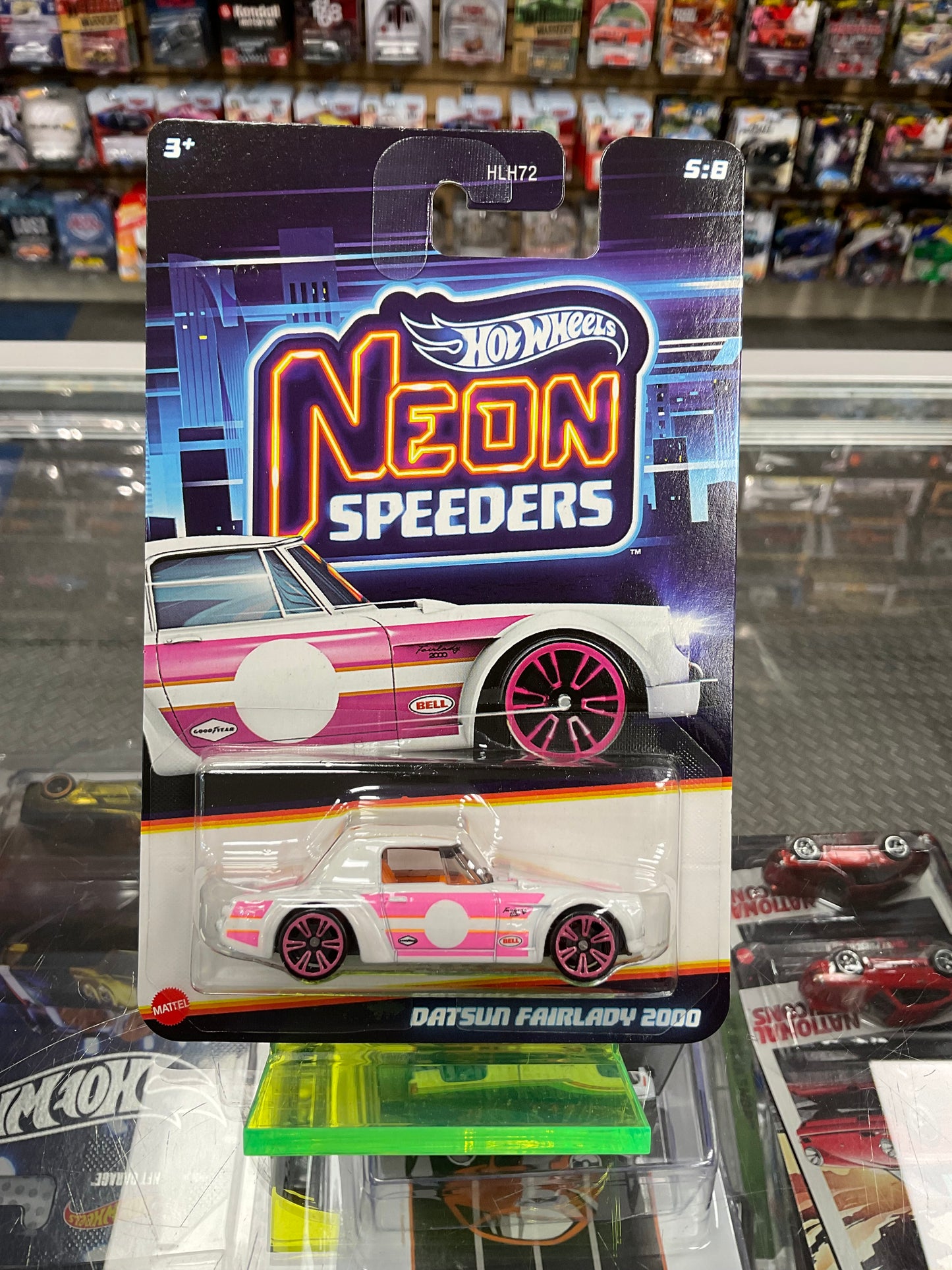 Hot Wheels Neon Speeders Set of 8 956E
