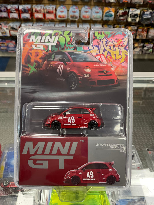 Mini GT 963 LB-Works x Abas Works ABARTH 595 Red