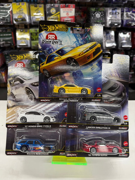 Hot Wheels Premium Ronin Run II Set of 5