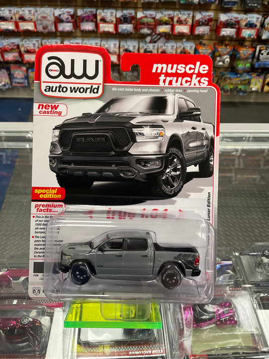 Auto World 2023 Ram 1500 Rebel Lunar Edition Ceramic Gray